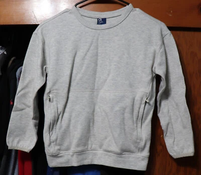 GAP Fit Dry Crew Sudadera Suéter Gris Jaspeado Pullover Juvenil Mediano YM 8 Foto 1 de 4