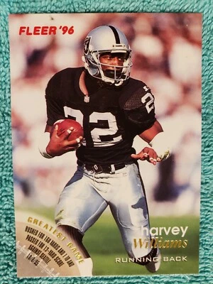 1996 FLEER HARVEY WILLIAMS #104 OAKLAND RAIDERS - Image 1 of 4