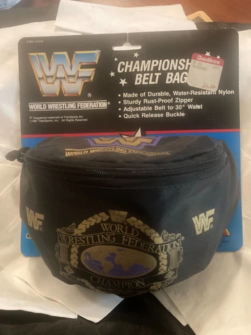 VINTAGE CLASSIC 1991 WWF/WWE TITLE BELT FANNY PACK! NR/MT. NIP!!!! Cover