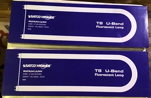 2 Satco Hygrade T8 U-Bend Fluorescent Lamp FB32T8/841/6/ENV 4100K 6" 32W S8458 - Picture 1 of 9