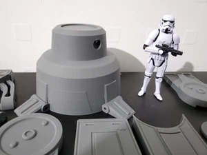 AT-AT Bein im Maßstab 1:12 zur Verwendung mit Star Wars Figuren Black Series / Mafex - Bild 1 von 8