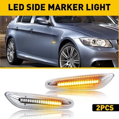 Par de luces ámbar marcador lateral guardabarros delantero LED SMD para BMW X3 E83 2004-2010 XXI Foto 1 de 4