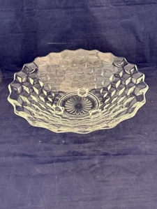 Fostoria AMERICAN CLEAR 10 1/2" Acampanado 3 Dedos Servir/Centro de mesa Cuenco - Imagen 1 de 3