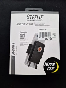 Nite Ize Steelie 360° Magnetic Mount Squeeze Clamp NEW Sealed - Zdjęcie 1 z 2