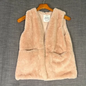Zara Kids Vest Jacket Rose Pink Girl's Sz 9/10 - Picture 1 of 6