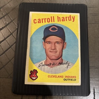 1959 Topps 168 Carroll Hardy Cleveland Indians Rookie Card EX Free Shipping - Image 1 of 4
