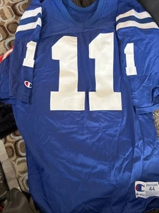 Vintage Champion Indianapolis Colts Jeff George Football Jersey 44 Medium NFL - Picture 1 of 4