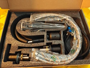 "Grifo de baño HGN sanitario amplio de 10"" negro 3 piezas" - Imagen 1 de 3