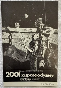 2001: A Space Odyssey (1968) Unusual B &W Program w/Clarke "Space Vacuum" Note! - Picture 1 of 7