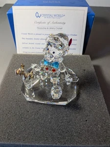 Crystal World Disney Showcase Collection, Pinocchio & Jiminy Cricket, New w OB - Picture 1 of 10