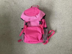 Daypack for Students Shoulder Bag Nylon Adjustable Strap Bottle Rucksack,Pink - Picture 1 of 7