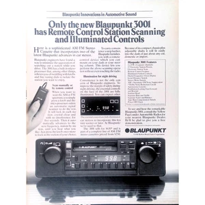 1981 Print Ad Blaupunkt Automotive Car Stereo Radio Cassette Player 8x11 - Picture 1 of 3