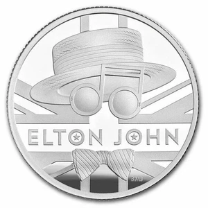 UK - 2020 Great Britain 1/2 (Half) Oz Proof $1 Silver Music Legends: Elton John - Picture 1 of 1