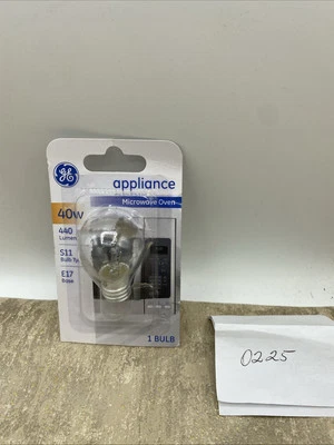 GE S11 Replacement 40W Appliance Bulb E17 Base High Intensity Light 440 Lumens - Image 1 of 3