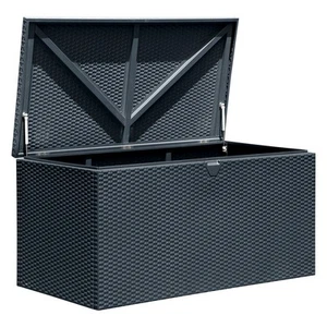 Deck Box, 4.4' x 2.3' x 2.2' Spacemaker™ Anthracite Hot Dipped Galvanized Steel - Picture 1 of 12