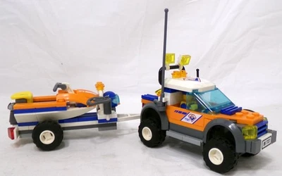 2008 LEGO CITY 7737 Coast Guard 4WD and Jet Scooter Built Set Retired - Image 1 of 4