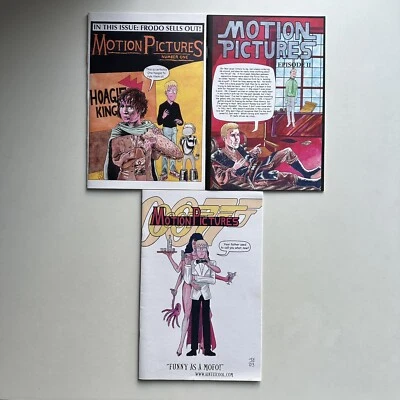 Motion Pictures Comics #1 2 3 Star Wars Bond Lord of the Rings Josh Edelglass - Image 1 of 4
