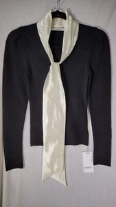 Snidel Pullover Damen Größe S Strickpullover Langarm mit Schleife - Bild 1 von 6