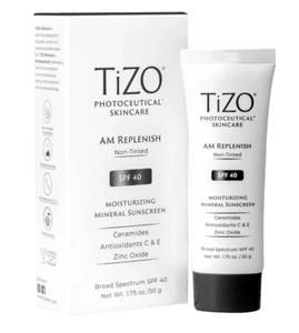 TIZO  Photoceutical  AM Replenish   SPF 40  1.75 oz.  Non Tinted  w/  Cerimides - Picture 1 of 3
