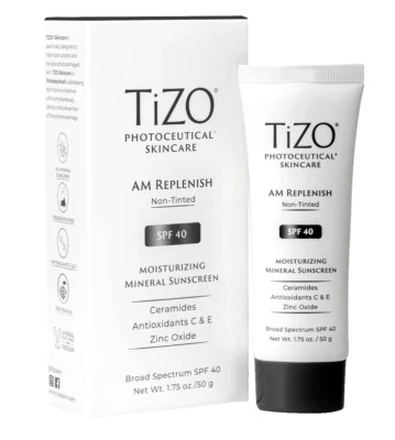 TIZO  Photoceutical  AM Replenish   SPF 40  1.75 oz.  Non Tinted  w/  Cerimides - Image 1 of 3