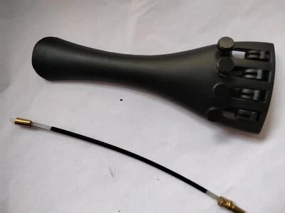 Viola Tailpiece Carbon Fiber with Nylon Tail Gut 15"-15-½" or 15-½-16"⅓“” Size - Image 1 of 4