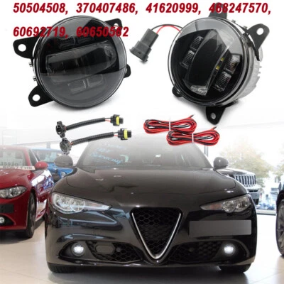Светодиодный противотуманный фонарь для Alfa Romeo Giulia Stelvio 159 Spider 939 Brera + желтые/белые дневные ходовые огни - Изображение 1 из 4