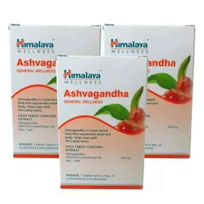 3 x Ashwagandha del Himalaya Ashvagandha para bienestar general e inmunidad 180 pestañas Foto 1 de 4