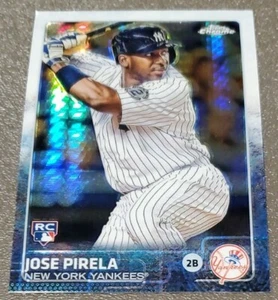 Jose Pirela Refractor Rookie 2015 Topps Chrome #161 Yankees RC - Picture 1 of 2