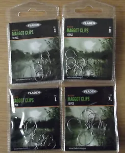 Post Free Fladen Maggot Clips 10 per pack  in sizes small, medium, large, and xl - Picture 1 of 7