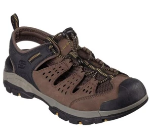 Sandalia Norvick de hombre Skechers manos libres calce relajado, talla 9 marrón 205113/BRBK - Imagen 1 de 5