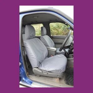 Ford Ranger 1999-2006 MK1 Mk2 Grey Waterproof Tailored Pair Front Seat Covers - Picture 1 of 2