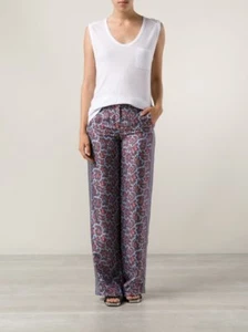 Michael Kors Women's Paisley Print Silk Pants, US 6 - Picture 1 of 4