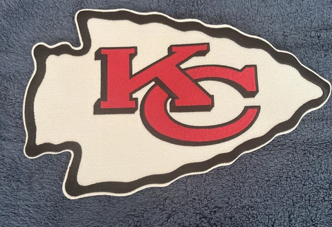 KANSAS CITY CHIEFS HUGE 10” X 6.5 IRON ON SEW ON LOGO JACKET PATCH Cover