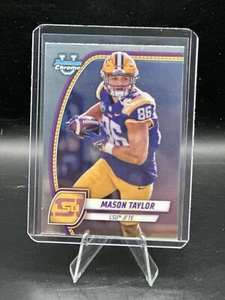 2024 Bowman U Chrome #128 Mason Taylor LSU Tigers Mint TE - Picture 1 of 2