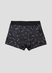 Kingdom Hearts Graniph Keyblade Boxer Briefs Black Mens shorts Disney Gift JP - Picture 1 of 10