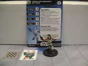 =Star Wars Miniatures LEGACY OF THE FORCE Corellian Security Officer 30/60 w cd= - Picture 1 of 1