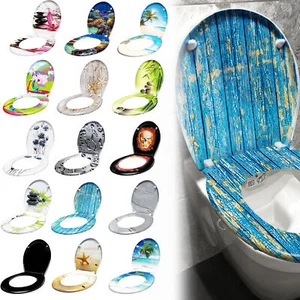 Toilettendeckel WC Toilettensitz Absenkautomatik Klodeckel Badzimmer Deckel #7 - Bild 1 von 45