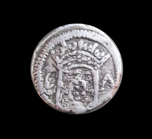 PORTUGUESE INDIA GOA 60 REIS (G-A) JOÃO V SILVER 1730-1739 GOMES 62.01 #4707# - Picture 1 of 2