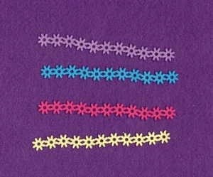 Tarjetas de álbum de recortes troquelados con borde CADENA DE FLORES - Imagen 1 de 1