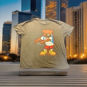 Savage Bear T Shirt Mens The Young and Wild Tee Cotton Extra Large Gray - Picture 1 of 6