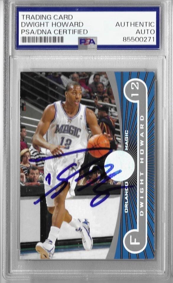 2005-06 Topps First Row Dwight Howard #82 PSA DNA Slabbed Autograph - Image 1 of 1