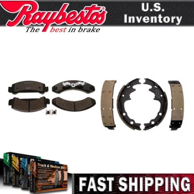 Juego de pastillas de freno delanteras traseras de cerámica zapatas de freno para Ford Ranger 1988-1994 Foto 1 de 4