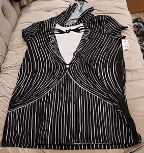 Nightmare Before Christmas Jack Skellington Hood Cosplay shirt XL 15-17 Walmart - Picture 1 of 6