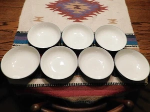 Noritake 8485 COLORWAVE GREEN Soup / Cereal Bowls * Set of 7 * Stoneware 7" - Picture 1 of 3