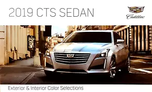 2019 CADILLAC CTS SEDAN—EXTERIOR/INTERIOR COLORS—PAINT CHIP BROCHURE—NEW/MINT - Picture 1 of 1
