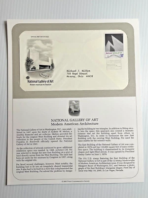 National Gallery of Art - First Day Cover Postal Commemorative Society 2005 - Image 1 of 3