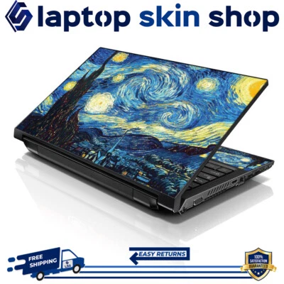 Laptop Skin Sticker Notebook Decal Cover Starry Night for Dell Apple Asus 13-16" - Image 1 of 4