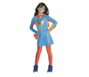 Girls Ms. Marvel Costume Large 12-14Fancy Dress Rising Superhero Avengers Comic - Picture 1 of 2