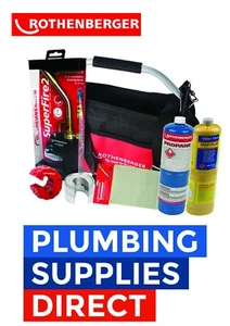 Rothenberger Plumbers Tool Bag Propane/Mapp/Mat/15mm Slice/SuperFire2/Plasticut - Picture 1 of 1