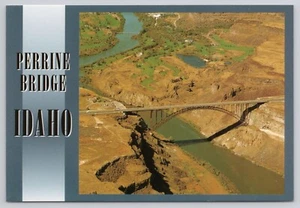 Aerial Photo of Perrine Bridge Over Snake River Canyon Twin Falls Idaho Postcard - Picture 1 of 2